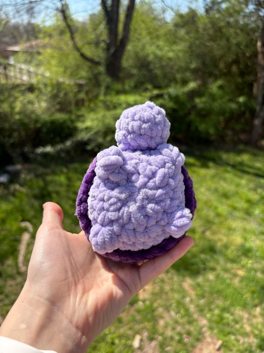 Handmade Crochet Grape Turtle Plush π β Cute Kawaii Gift - Picture 5 of 7